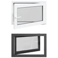 vidaXL Otočné a sklopné okno do suterénu RISOR 90 x 50 cm PVC a sklo