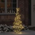 vidaXL Vianočný stromček 120 LED Teplá biela 150 cm Ratan