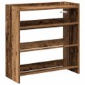 vidaXL Regál na topánky staré drevo 60x25x62 cm spracované drevo