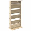 vidaXL Regál na časopisy Sonoma dub 70 x 41 x 156 cm Kompozitné drevo