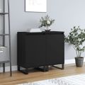 vidaXL Komody 2 ks čierne 40x35x70 cm kompozitné drevo