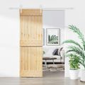 vidaXL Posuvné dvere Prírodná a biela 70 x 210 cm