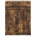 vidaXL Servírovacia skriňa so zásuvkou Dymový dub 66 x 34,5 x 87 cm