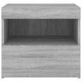 vidaXL Nočné stolíky s LED svetlami 2 ks sivý dub sonoma 50x40x45 cm