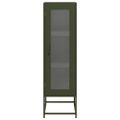 vidaXL Highboard Olive Green 36x39x123 cm Oceľ valcovaná za studena