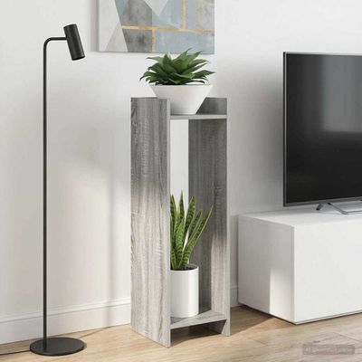 vidaXL Stojan na rastliny 2 pcs Sivá Sonoma 30 x 30 x 100 cm
