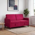 vidaXL Sofa s úložným priestorom Víno červené 152 x 78 x 87 cm