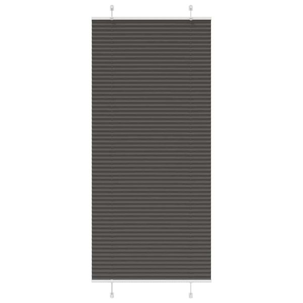 vidaXL plisovaná roleta čierna 85x200 cm Šírka látky 84,4 cm