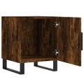 vidaXL Nočné stolíky 2 ks dymový dub 40x40x50 cm kompozitné drevo