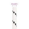 vidaXL Pletené lodné lano biele 20 mm x 50 m polyester
