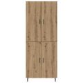 vidaXL Highboard 2 ks Remeselný dub 69,5 x 34 x 180 cm