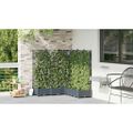 vidaXL Záhradný kvetináč 5 ks Svetlosivá 120 x 120 x 125,5 cm PP