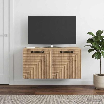 vidaXL Nástenná TV skrinka 59,5 x 41 x 30 cm Dub artisan
