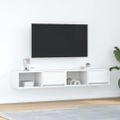 vidaXL TV skrinky 2 ks biele 80x31x25,5 cm kompozitné drevo