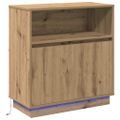 vidaXL LED komoda Remeselný dub 71 x 34,5 x 75 cm Kompozitné drevo