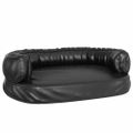 vidaXL Ergonomický penový matrac pre psa čierny 60x42 cm umelá koža