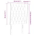 vidaXL Čelo postele so záhybmi bledosivé 83x23x118/128 cm zamat