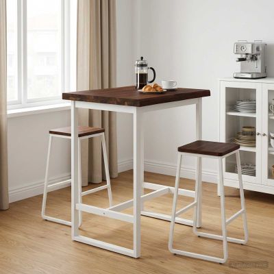 vidaXL Obdĺžnikový stôl 90 x 50 x 3,5 cm Obdĺžnikový Tmavohnedá