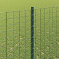 vidaXL Zabudovaný plotový stĺpik 5 ks Zelená 200 cm