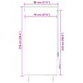 vidaXL Vonkajšia zatemňovacia roleta 80x250 cm antracitová