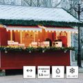 Predlžovací kábel EMOS P08550W na bubne 50 m / 4 zásuvky / modrý / PVC / 230 V / 1,5 mm2