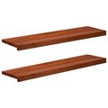 vidaXL Parapety 2 ks Hnedá 90 x 30 x 2 cm Masívne bukové drevo