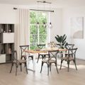 vidaXL Nohy k jedálenskému stolu v tvare U, 2 ks, biele, 70 x (72-73) cm, oceľové