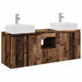 vidaXL Set kabinetov do kúpeľne 3 ks Staré drevo 49,5 x 41 x 62,5 cm