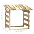 vidaXL Pergola so strechami 2 ks 100x90x100 cm impregnované borovicové drevo