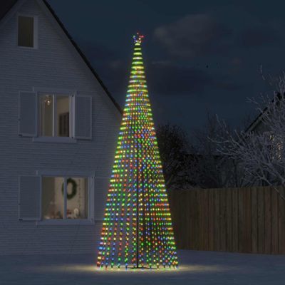 vidaXL LED vianočný stromček 1544 LED farebné 500 cm