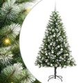 vidaXL Umelý vianočný stromček s umelým snehom 300 LED Teplá biela