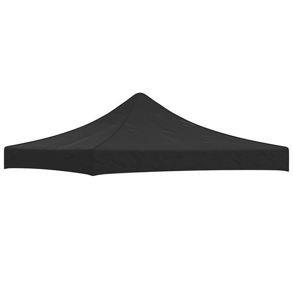 vidaXL Strecha na párty stan 3x3 m, čierna 270 g/m²