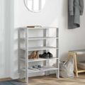 vidaXL Regál na topánky betónovosivý 61x32x87,5 cm spracované drevo