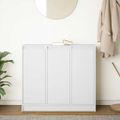 vidaXL Komoda biela 85x34x76 cm kompozitné drevo