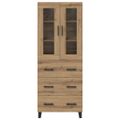 vidaXL Highboard 2 ks Remeselný dub 69,5 x 34 x 180 cm