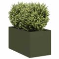 VidaXL kvetináč Olive Green 40x80x40 cm Oceľ valcovaná za studena