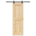vidaXL Posuvné dvere NARVIK Prírodná a čierna 70 x 210 cm (152,5 cm)