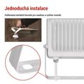 LED reflektor GLARO EMOS ZS2344W s pohybom čidlom, 50 W, biela, IP54, 5000 lm, neutrálna biela
