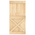 vidaXL Posuvné dvere 100 x 210 cm Prírodná a biela