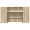 vidaXL Recepčný stôl dub sonoma 180x50x103,5 cm kompozitné drevo
