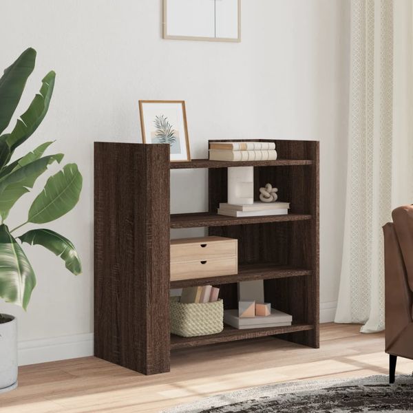vidaXL Komoda hnedý dub 73,5x35x75 cm kompozitné drevo