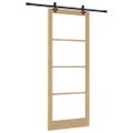 vidaXL Posuvné dvere ORKDAL 93 x 232 cm Prírodná a čierna