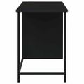 vidaXL Industriálny stôl so zásuvkami čierny 105x52x75 cm oceľ