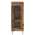 vidaXL Servírovacia skriňa Staré drevo 34 x 34.5 x 90 cm