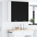 vidaXL Závesná skrinka Čierny dub 80 x 31 x 80 cm Kompozitné drevo