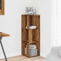 vidaXL Rohová skrinka Old Wood 33x33x100 cm Engineered Wood