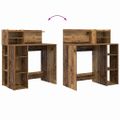 vidaXL Stôl Staré drevo Kompozitné drevo 90 x 48 x 101,5 cm
