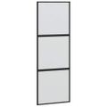 vidaXL Posuvné dvere s kovaním čierne 76x205 cm tvrdené sklo
