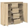 vidaXL Komoda so zásuvkami dub sonoma 100,5x35x98,5cm kompozitné drevo