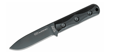 KA-BAR KB-EK51 Short Drop Point bojový nôž 10,9 cm, čierna, Ultramid, puzdro Celcon